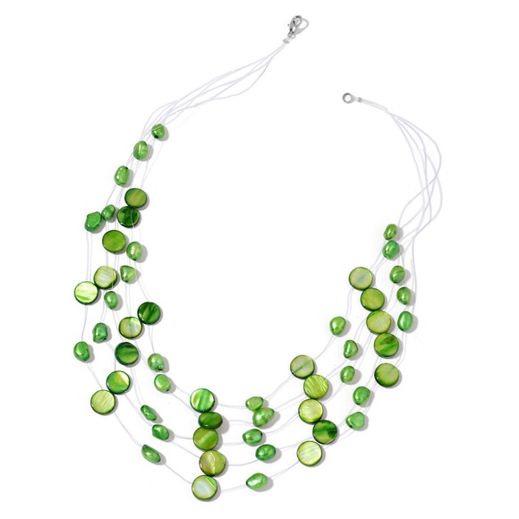 Jewelry - Green Shell, Freshwater Green Pearl Necklaces Jewelry - Green Shell, Freshwater Green Pearl Necklaces